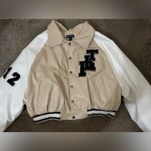 Tan varsity Jacket